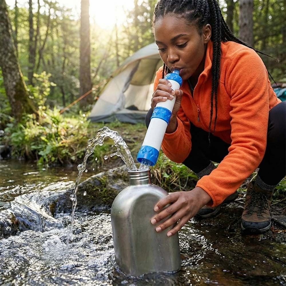 Мини-фильтр-соломинка для очис – обзор и цена Water Purification Straw